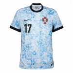Günstige Fußballtrikots Portugal R. Leao 17 Auswärtstrikot EURO 2024 Kurzarm